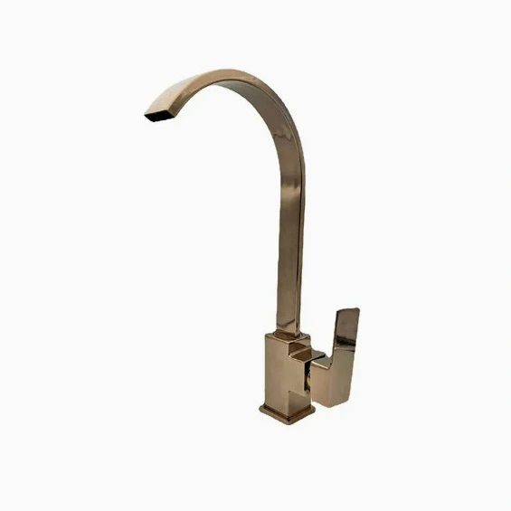 Flat Pipe Grinding Kitchen Basin Faucet